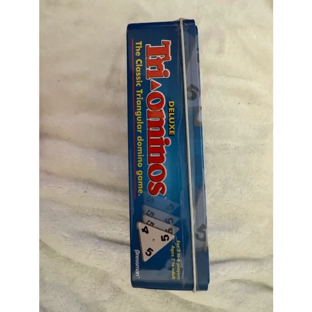 Deluxe Tri-Ominos Pressman 2011 Game - Complete 56 Tiles and instructions